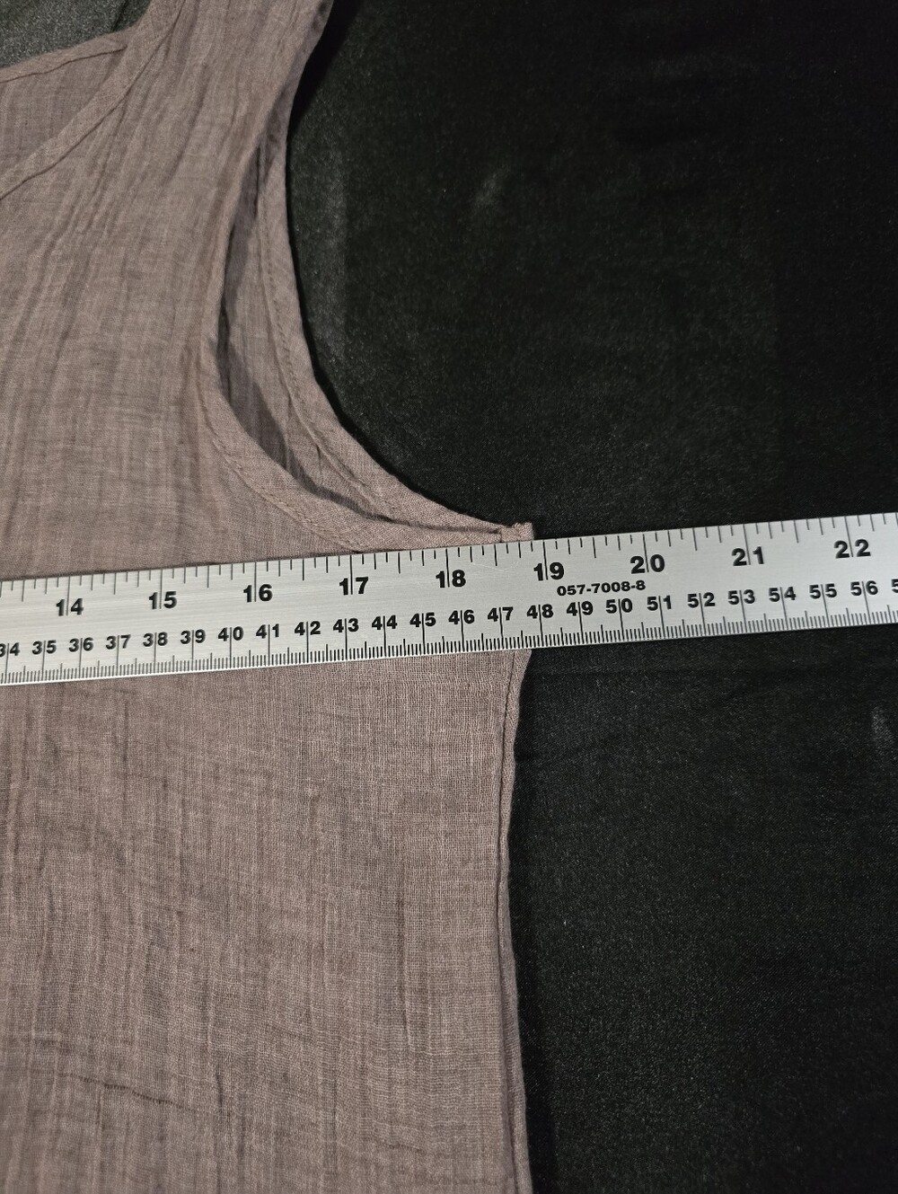 MISSLOOK Lightweight Mixed Media Layered Ruffle Sleeveless Tunic Dress. - Picture 3 of 4